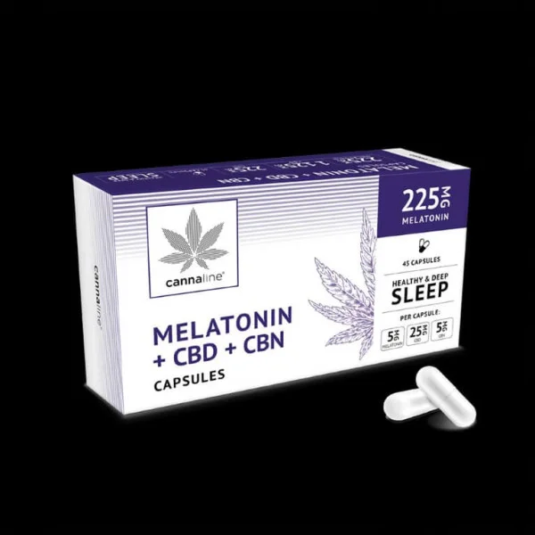 Мелатонин+CBD+CBN капсулы - Здоровый и глубокий сон, 15 шт